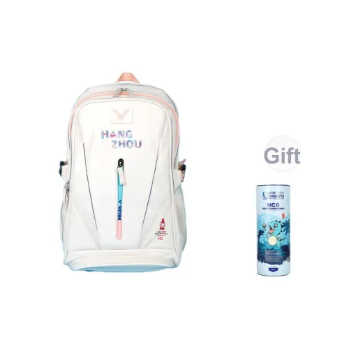 Victor ПУ (полиуретан) + Полиэстер Рюкзак Стандартный Унисекс Белый Розовый Оранжевый