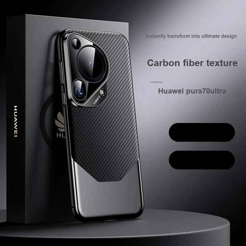 BOLIANSHI Vegan Leather Material Phone Cases Compatibility Huawei Pura70/70 Pro/Ultra Fashion High End Business Case-1
