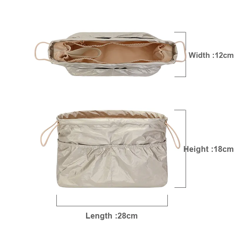 Tide DuPont Paper Storage Lining With Long And Short Handles Interior Pocket For Shape Retention-1
