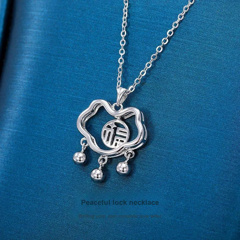 Vegetarian 925 Sterling Silver Necklaces Women's-3