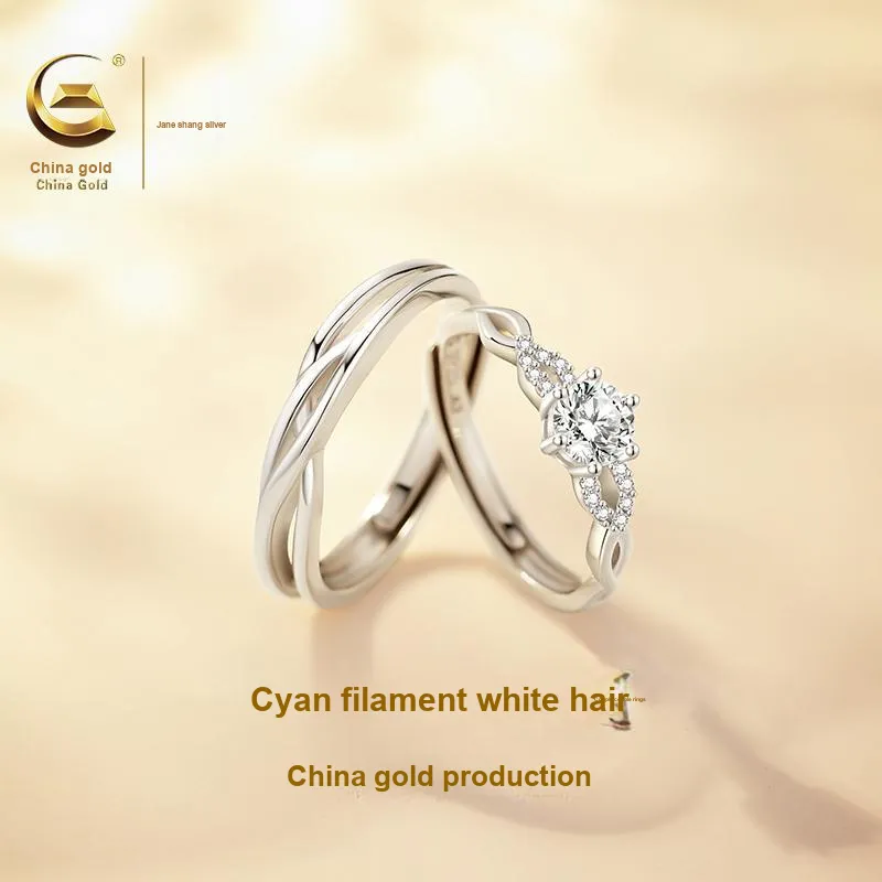 ZSY S925 Ring Couple Rings Unisex-1