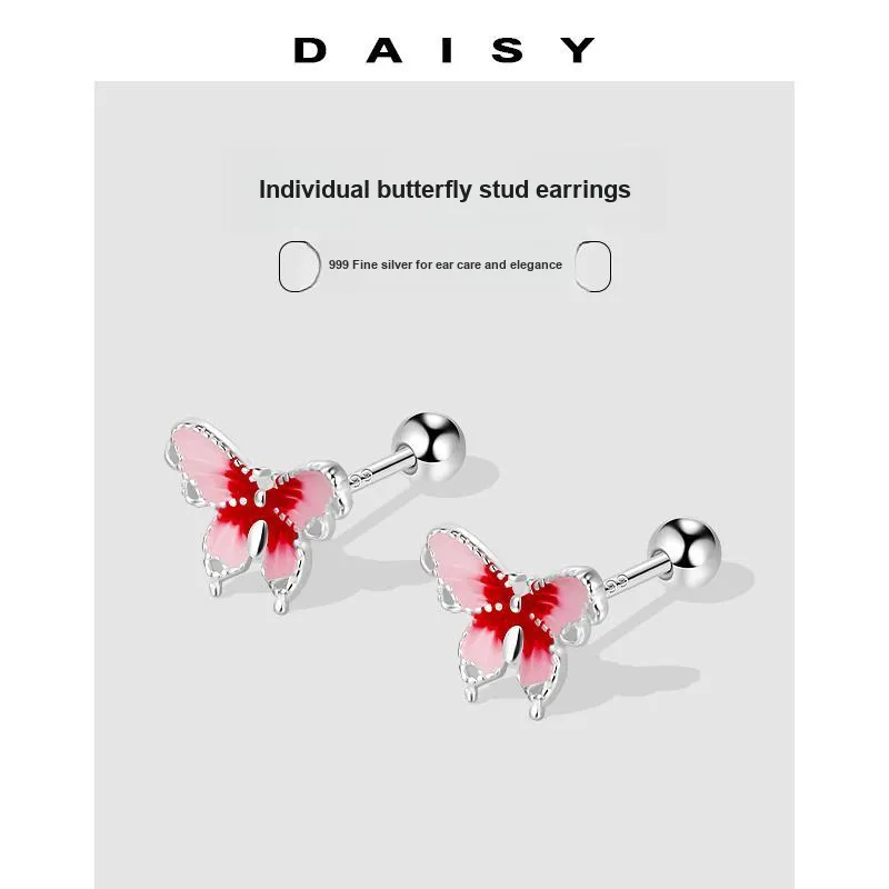 Daisy Dream Full Sterling Silver Stud Earrings Women's-3