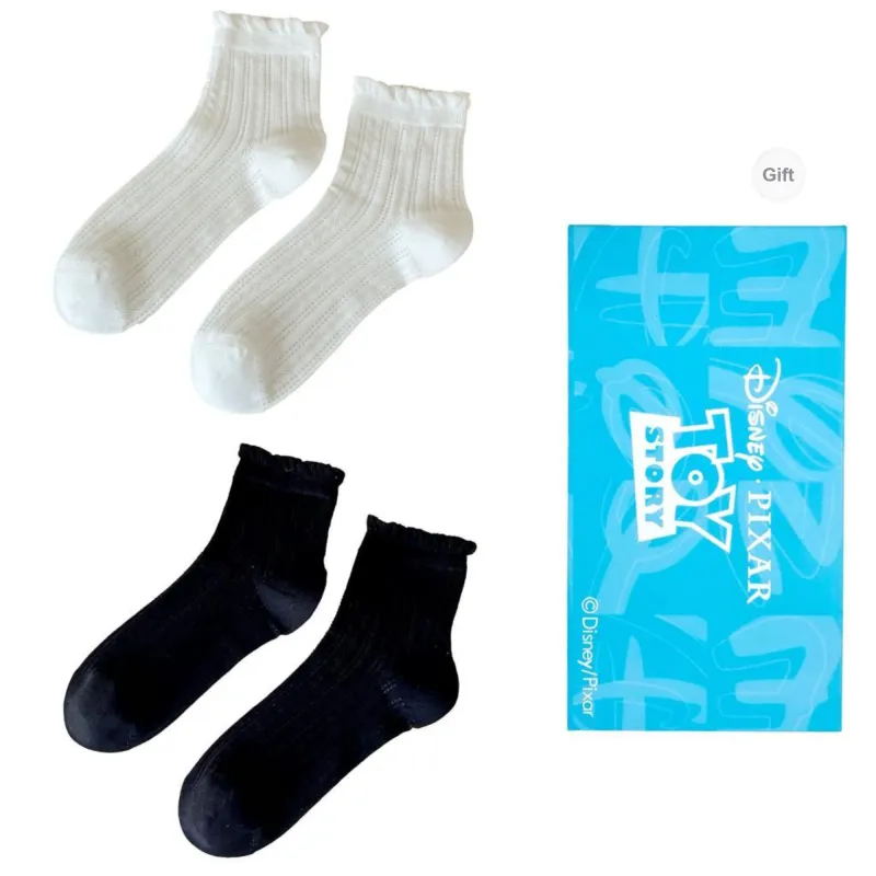 Disney Mid Calf Socks Women's Shopping Bag Combo Set-22