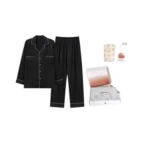 WANANNI Пижамный комплект Мужской Сумка для покупок Коробка Черный