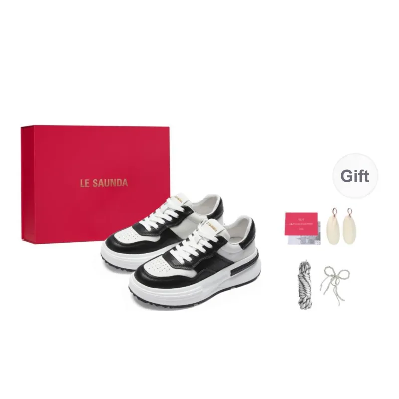 Le Saunda Lightweight Height Increasing Low Top Skateboard Shoes Women's Red-5