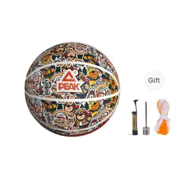 PEAK Rubber Basketball Graffiti Multi colored Size 5 Training