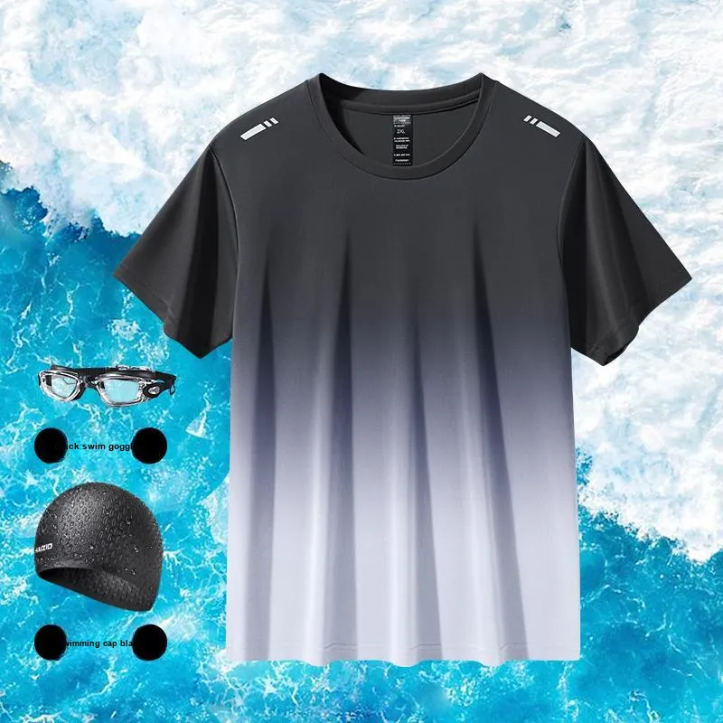 Yalu Preferred Swimming Sets Polyester+Elastane Fitness Running Sports Track & Field Badminton Casual Men's-1