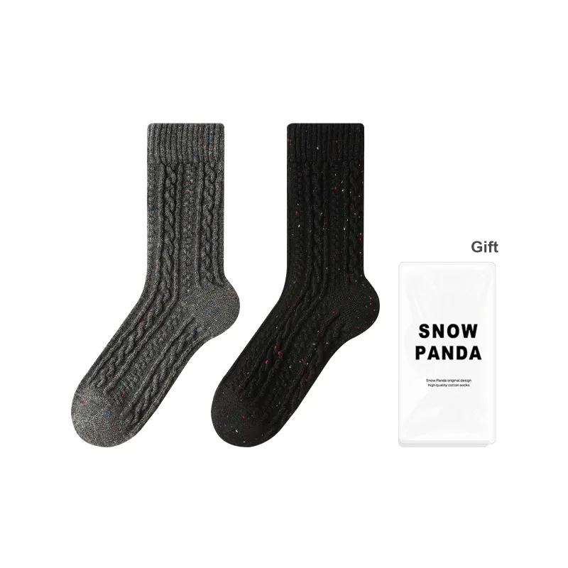 XXLLG Mid Calf Socks Women's Gift Box 2 Doubles-9