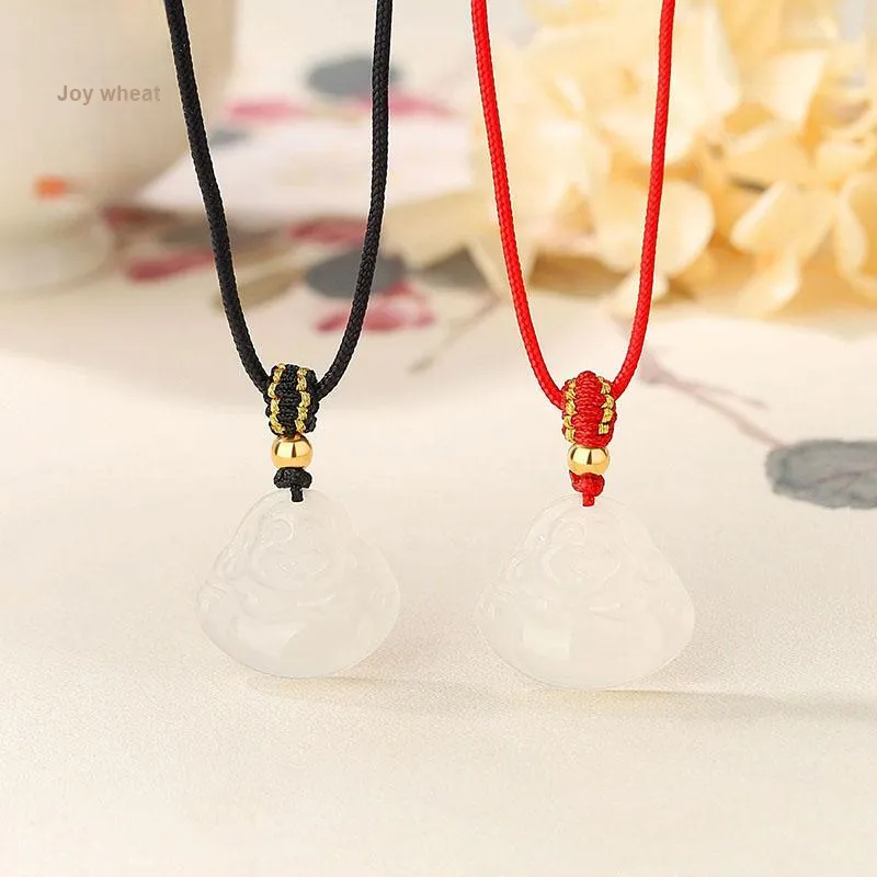 LUXLINE Natural Chalcedony Necklaces Unisex-12