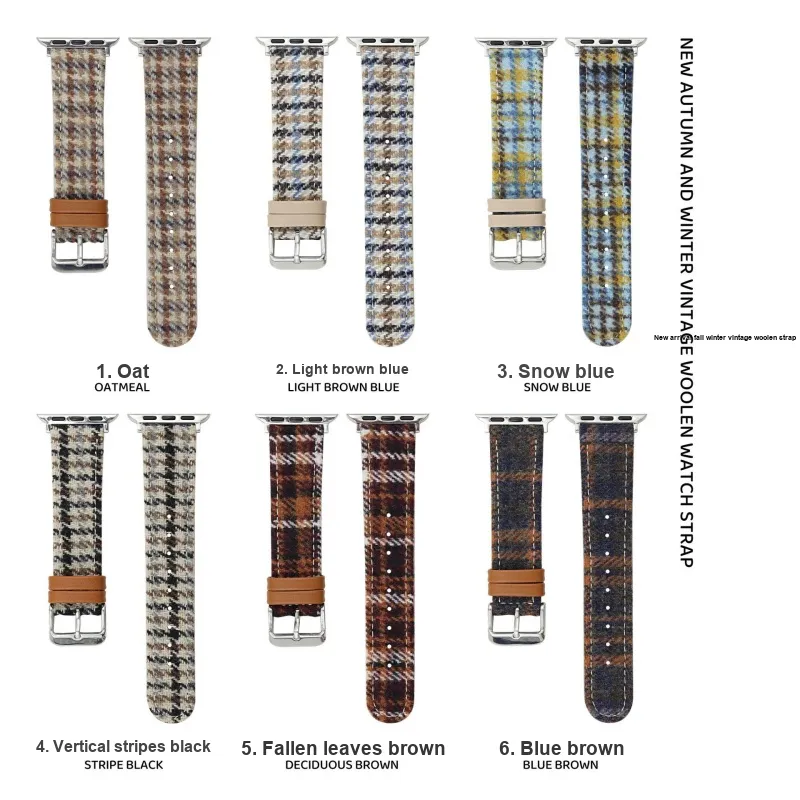 CHRROTA Watch Band Compatible With All Devices 49mm Woolen Material-1