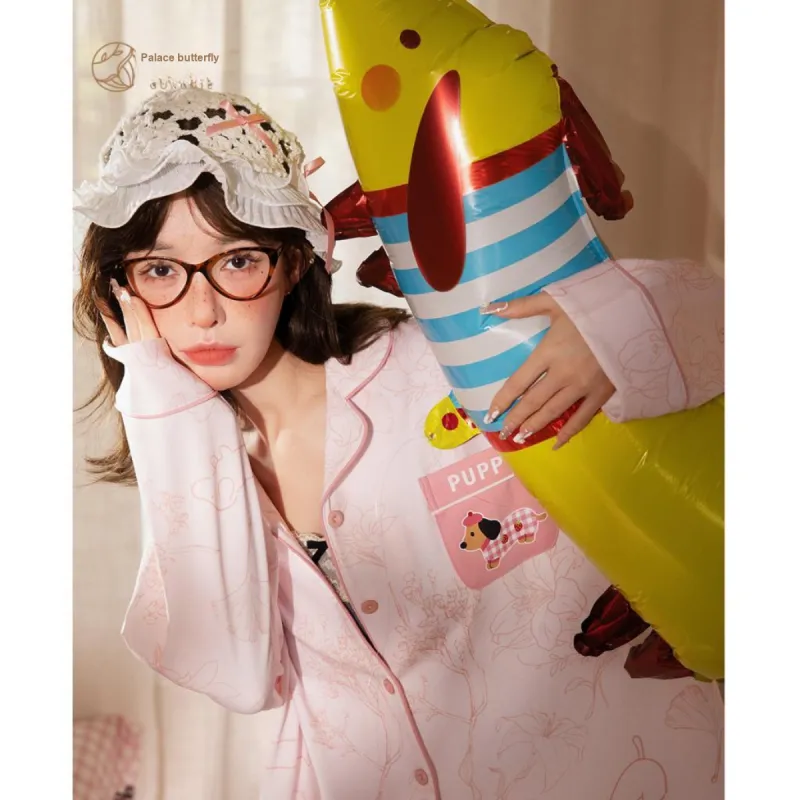 Gongdie Pajama Set Women's Pink-5