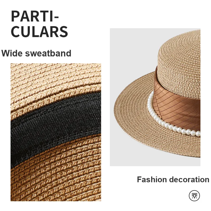 NANJIREN Straw Woven Sun Protection Hats Women's-7