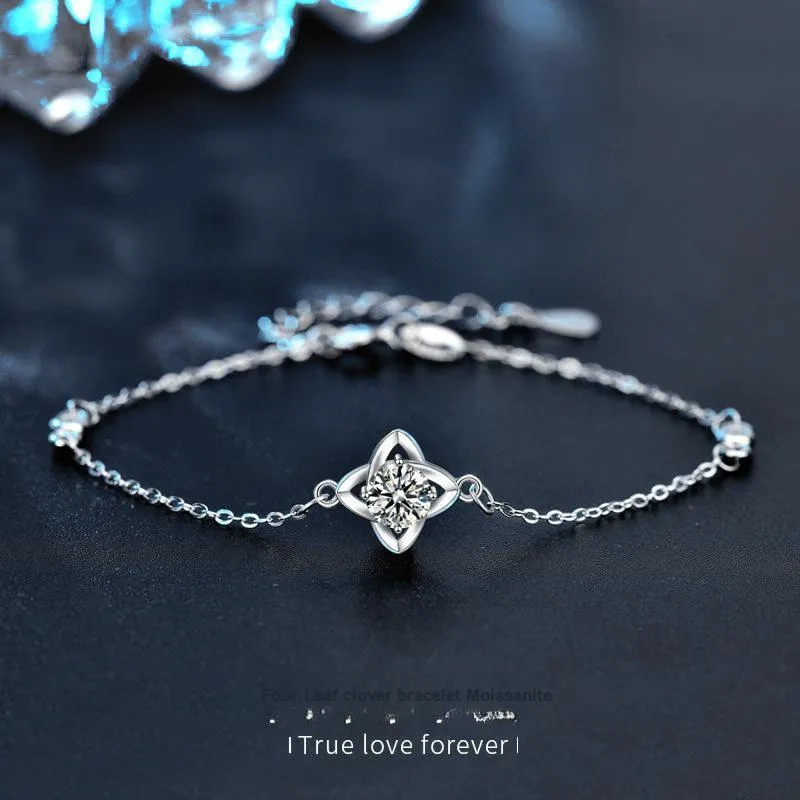WUMZK 925 Sterling Silver Bracelets Women's-2