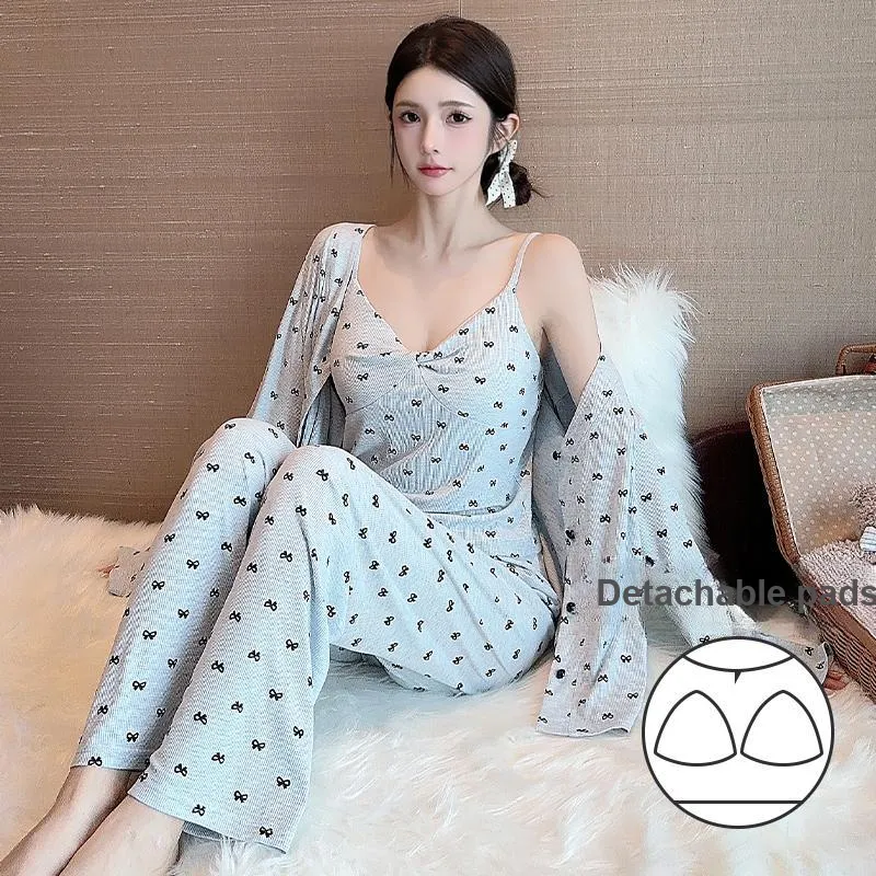 Sleeping Beauty Pajama Set Women's Light Blue-4