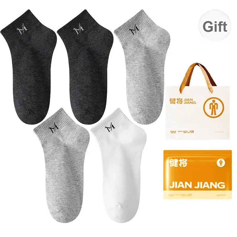 Master Mid Calf Socks Men's Shopping Bag 5 Pack-15