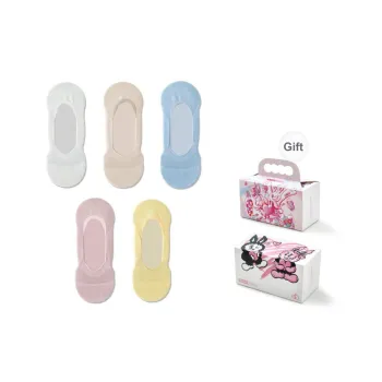PLAN IN No Show Socks Women's 5 Pack Gift Box Set