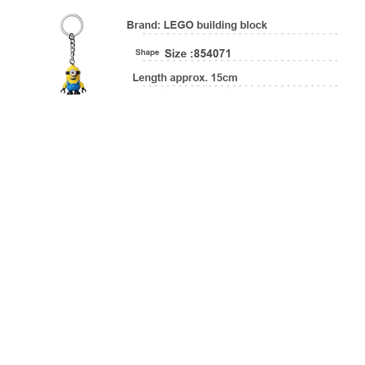 LEGO MINIONS Stuart Keychain Building Blocks 0 300pcs 854071-2