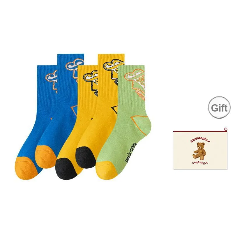 Caramella Mid-Calf Socks Men's Shopping Bag Combo Set-8
