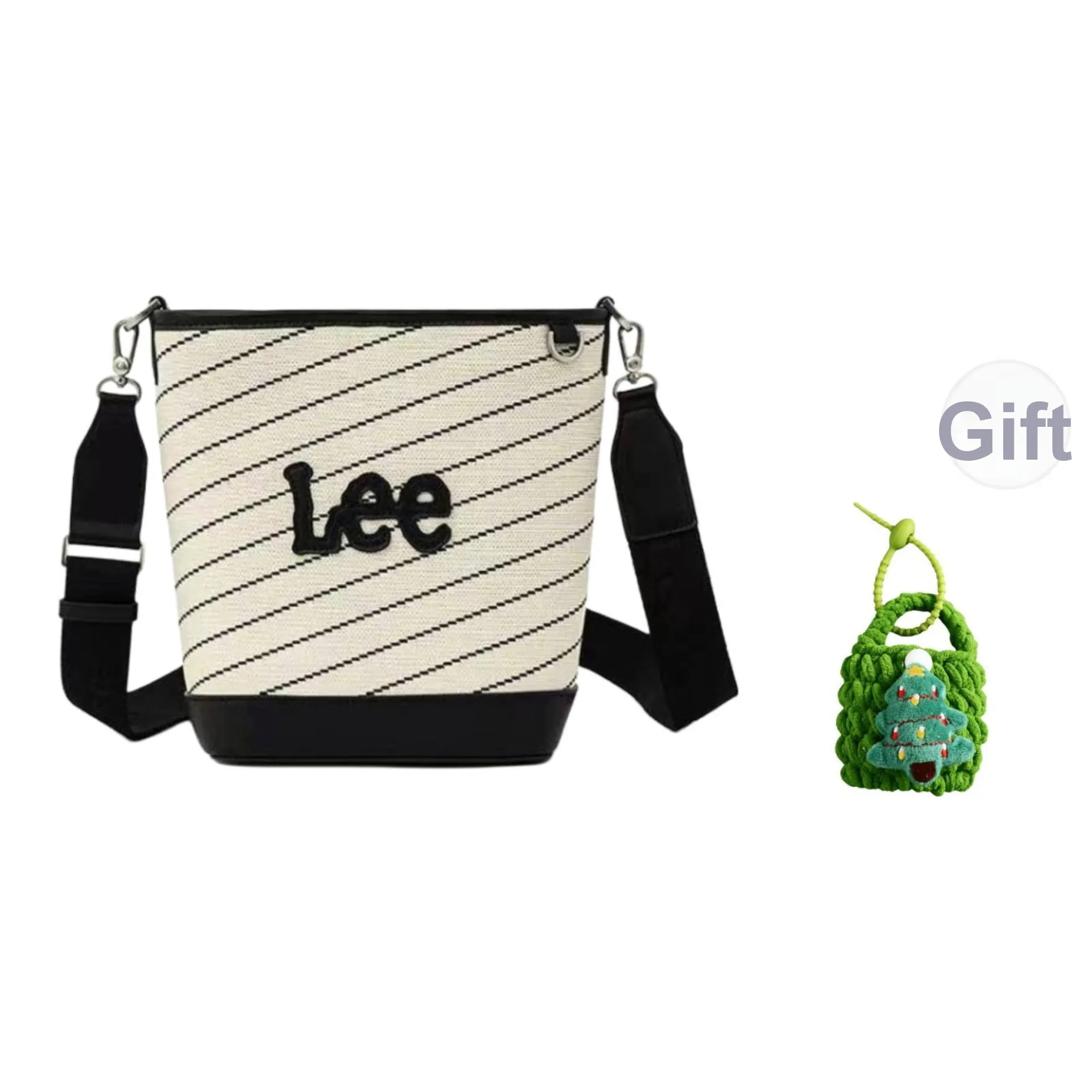 Сумка через плечо с совместным брендом Lee сумка на плечо регулируемый ремешок стандартная женская цвет экрю