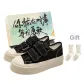 Black with White Stitching+Box+Gift Socks