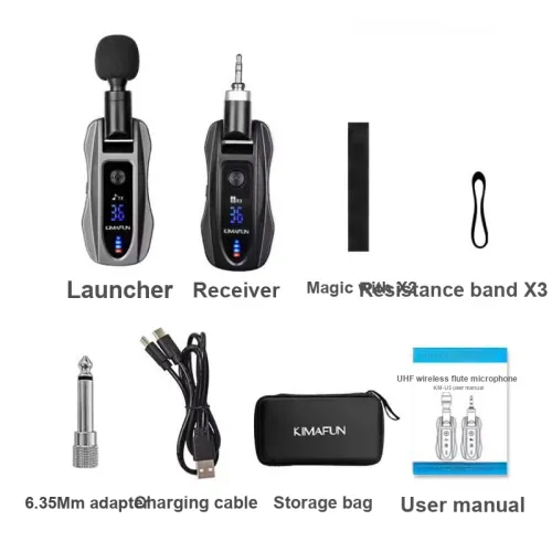 KIMAFUN KM U5 Special Microphone For Traditional Wind Instruments Like Flute, Dizi, And Gudi, Wireless Microphones
