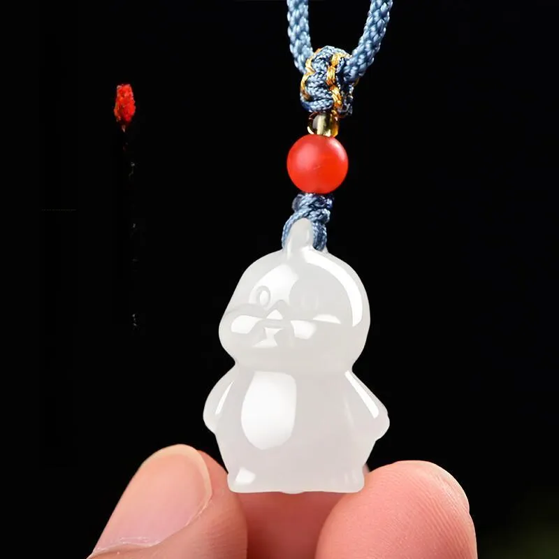 KUNYUYAO Hetian Jade Pendants White Jade Unisex-9