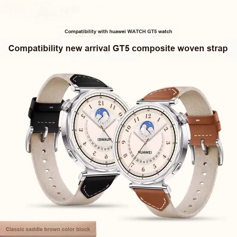 Fly Watch Band Huawei Compatibility Genuine Leather Material-1
