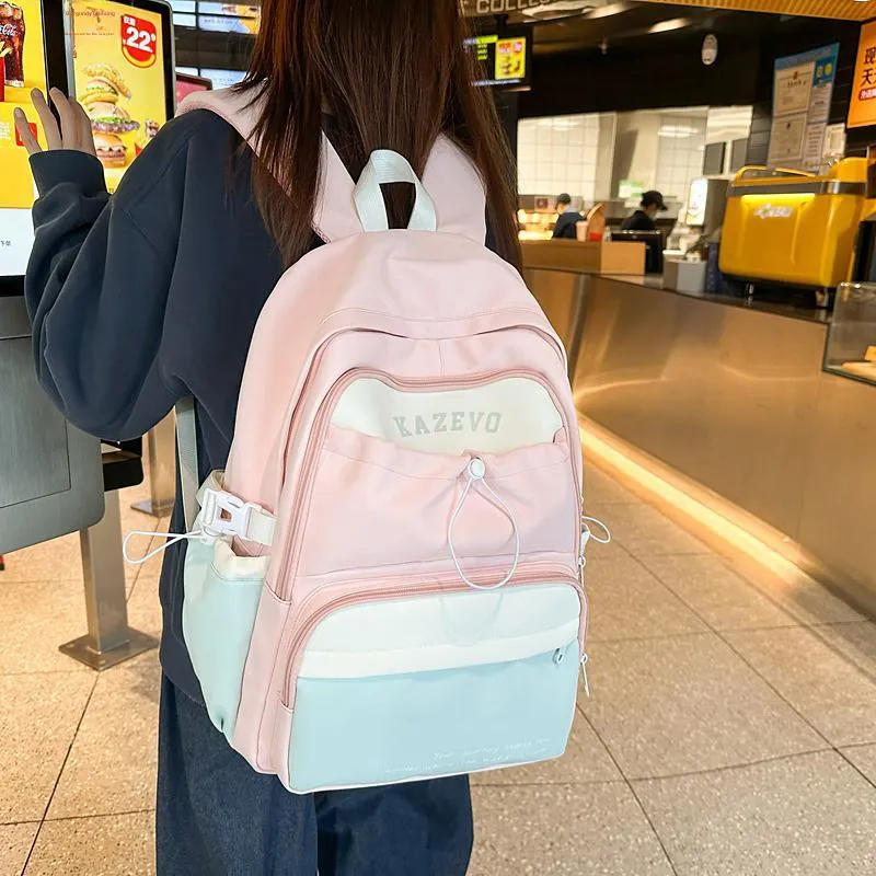 DCLOUD Nylon Backpack Regular Unisex Multicolor-10