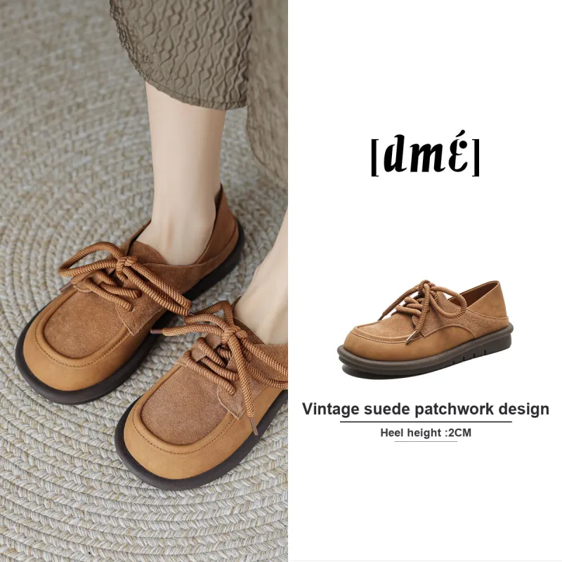 【dme】 Casual Single Shoes 2cm Women's Brown-4