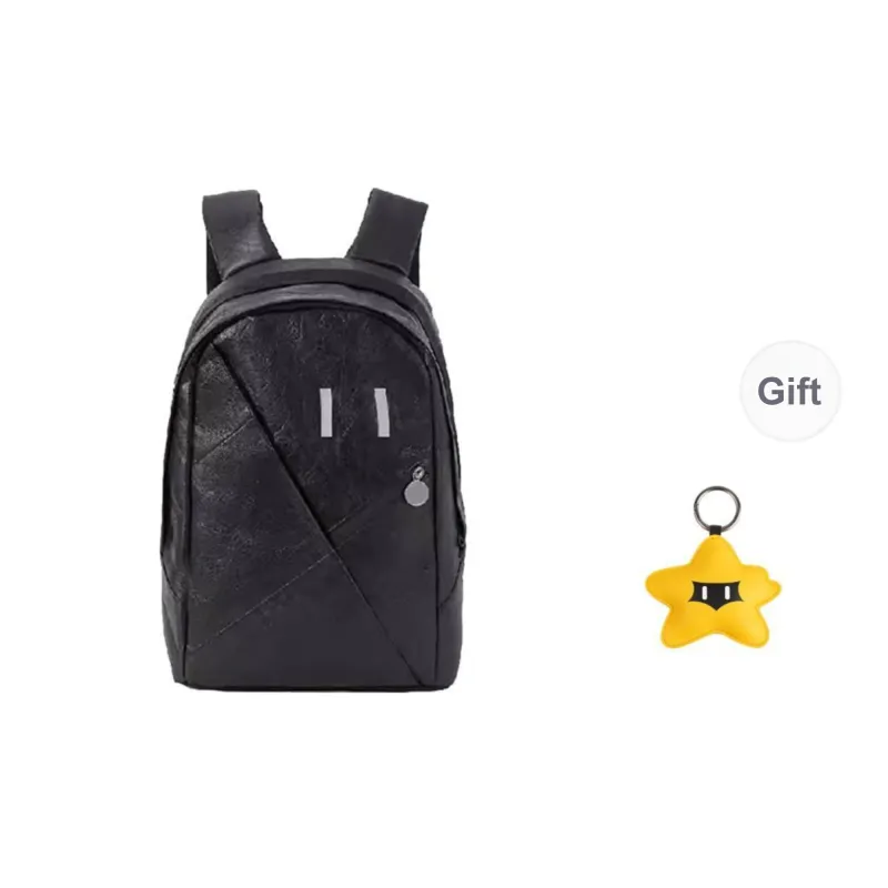 One Person's Planet DuPont Paper Backpack Medium Size Unisex Black-3