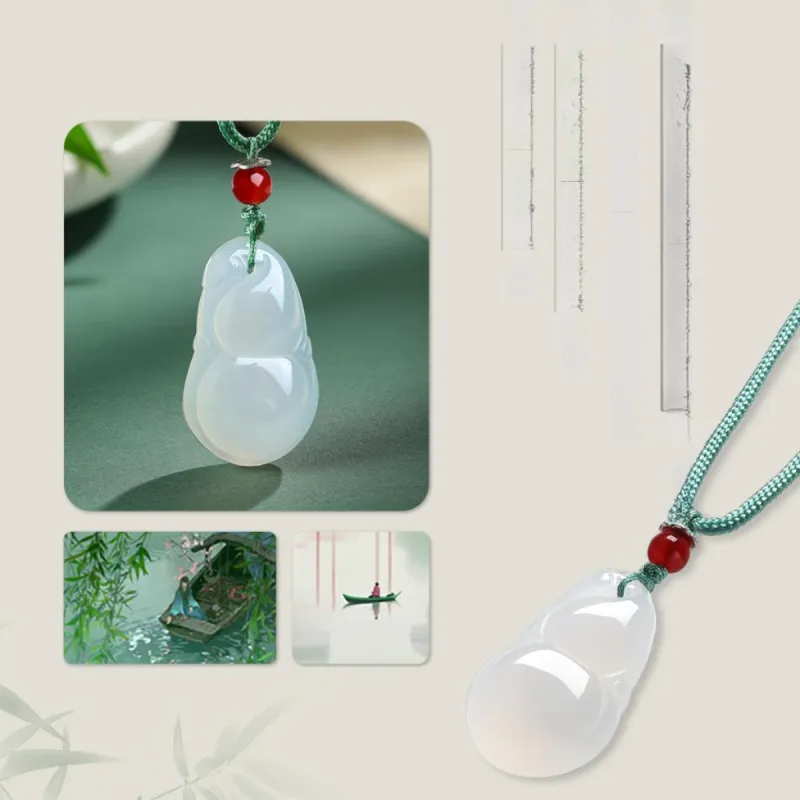 Century Edge Jewelry Chalcedony Jade Pendants Women's-14