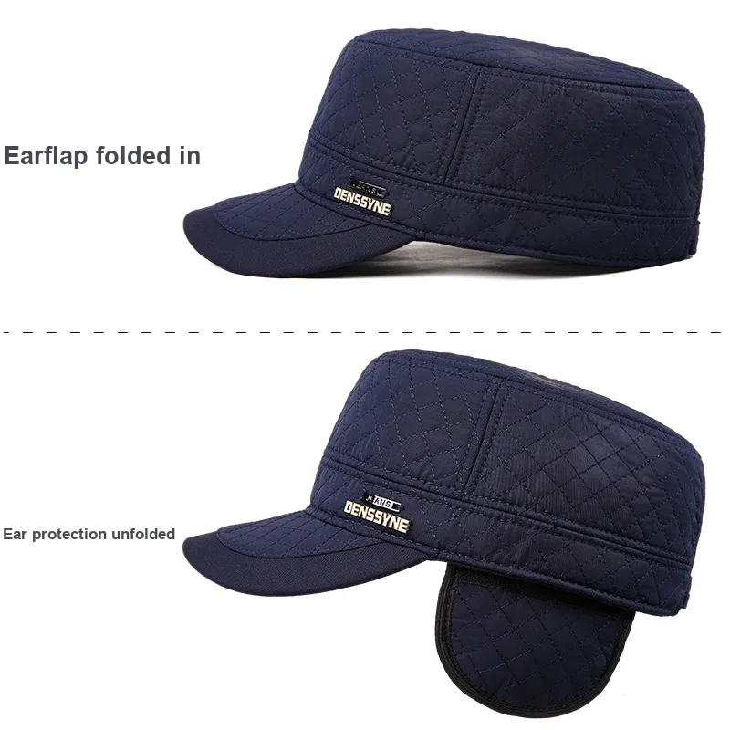 DENSSYNE Polyester Flat Top Hat Men's-8