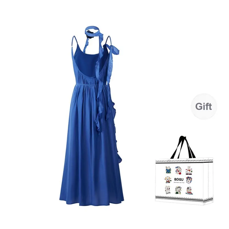 BDGU Slip Dresses Women's Blue-1