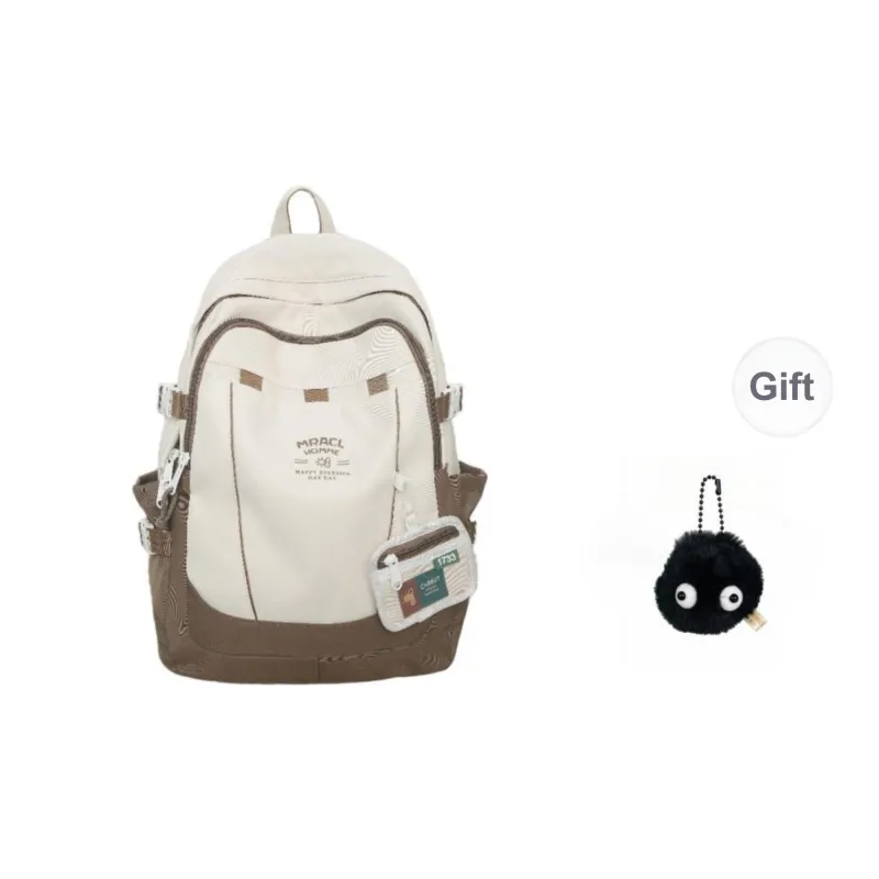 URBAN FOREST Nylon Backpack Unisex Black Red/Purple/Green Blue/Coffee-27
