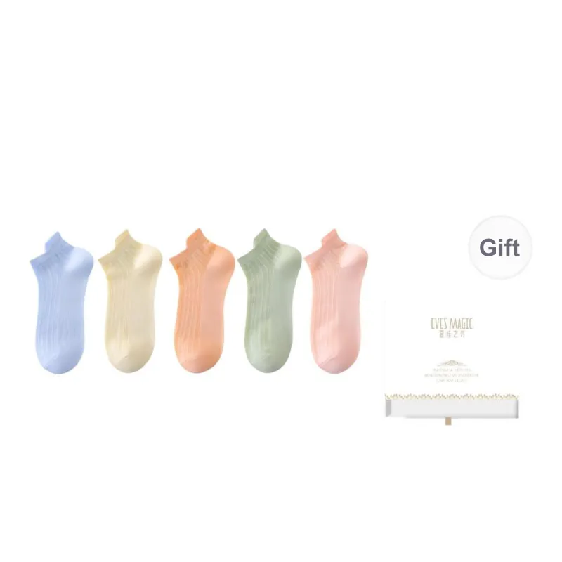 XIA.WA.ZHI.XIU Ankle Socks Women's Box 5 Pack-35