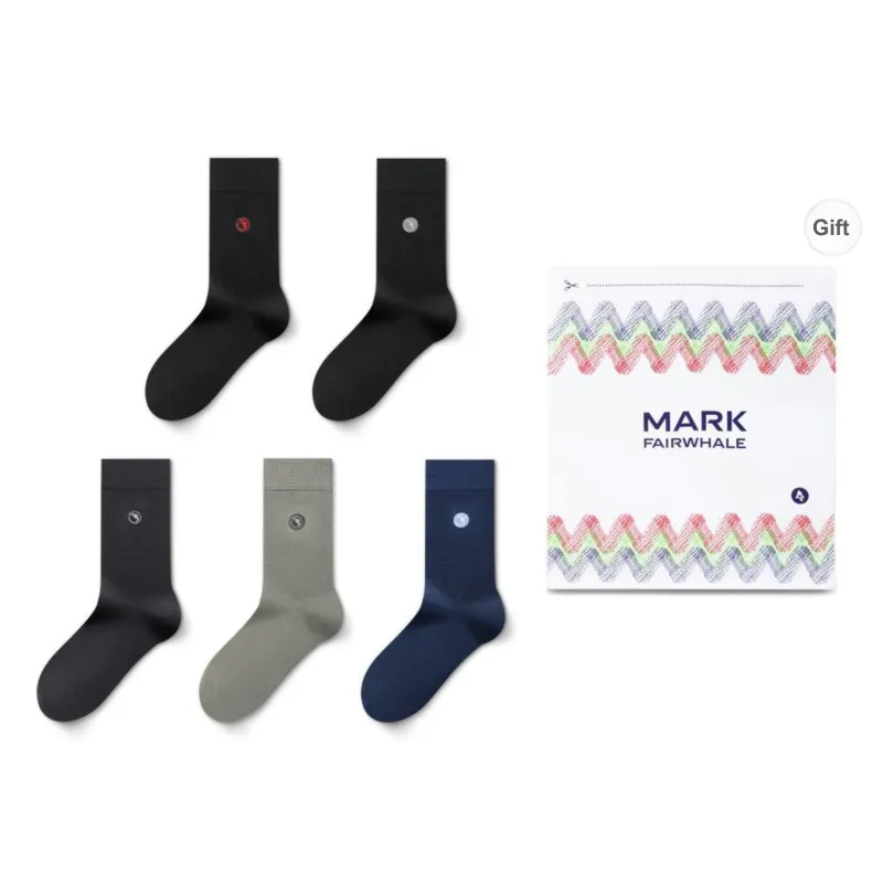 FAIRWHALE Socks Gift Box Unisex 5 Pack-0