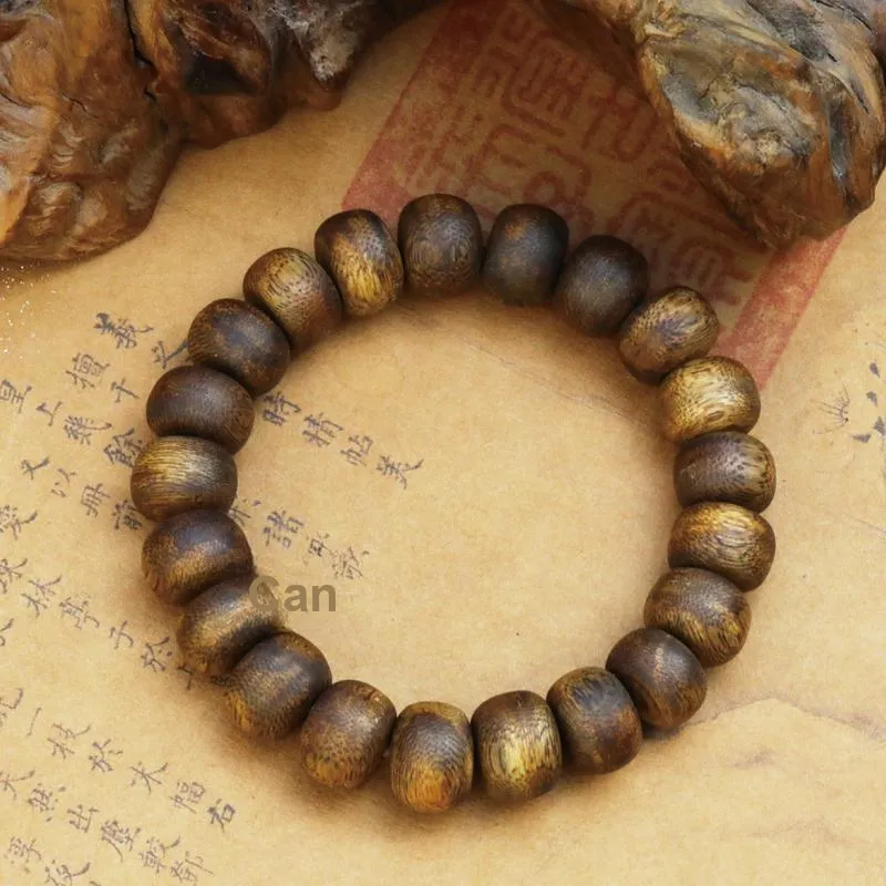 Moonstone Edge Agarwood Bracelets Unisex-2