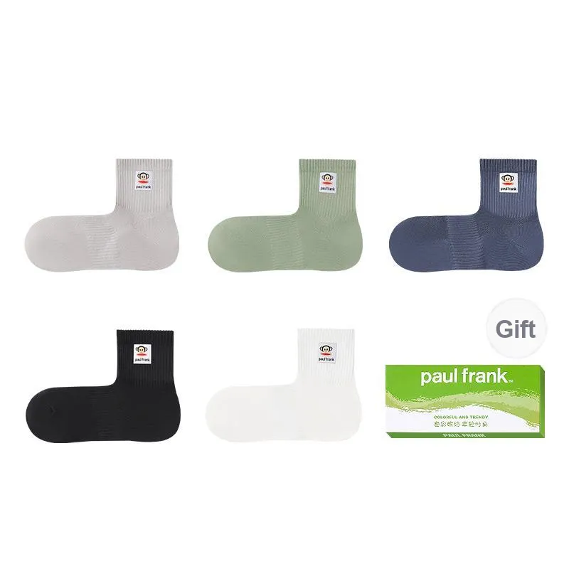 PAUL FRANK Mid Calf Socks Men's Box 5 Pack-35