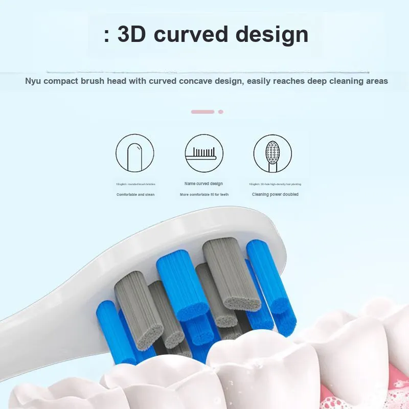 EIYEAH Compatible With Usmile Electric Toothbrush Heads All Replacement Heads-6