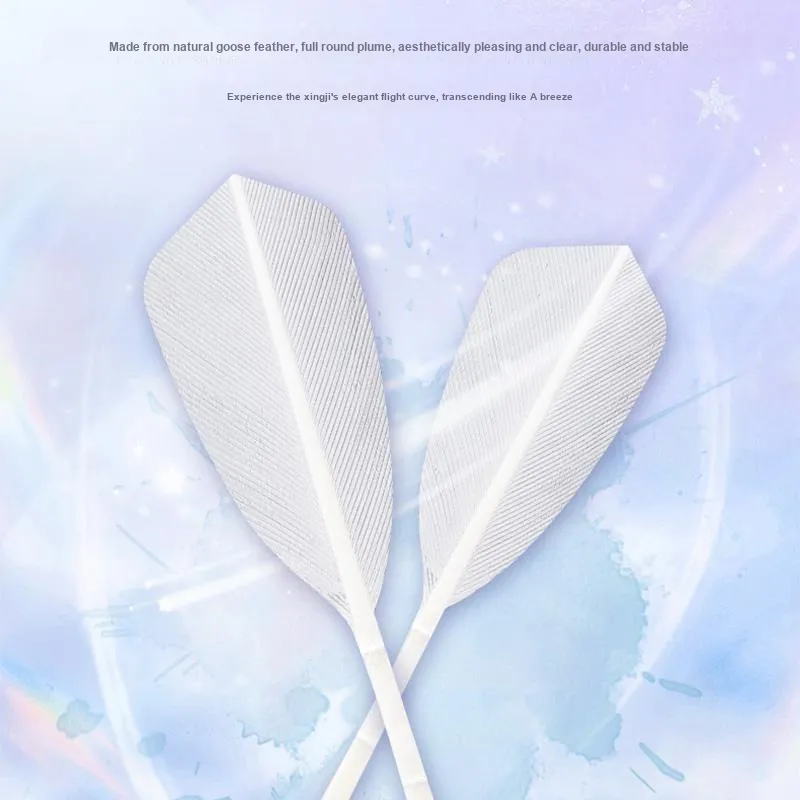 KUMPOO Nebula Series Goose Feather Shuttlecock 10 Pack Goose Feather Everyday Shuttlecocks-4