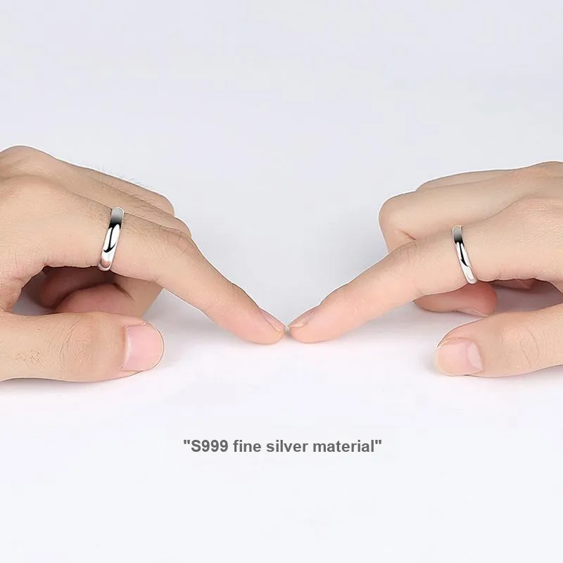 BMK S999 Fine Silver Rings Unisex-3