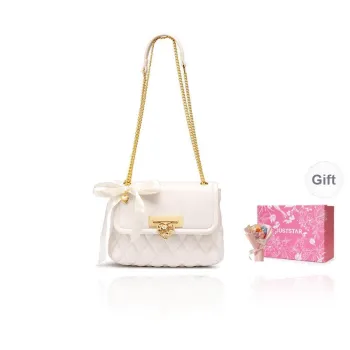 JUST STAR Leather Shoulder Bag Crossbody Bag Women's Multicolor