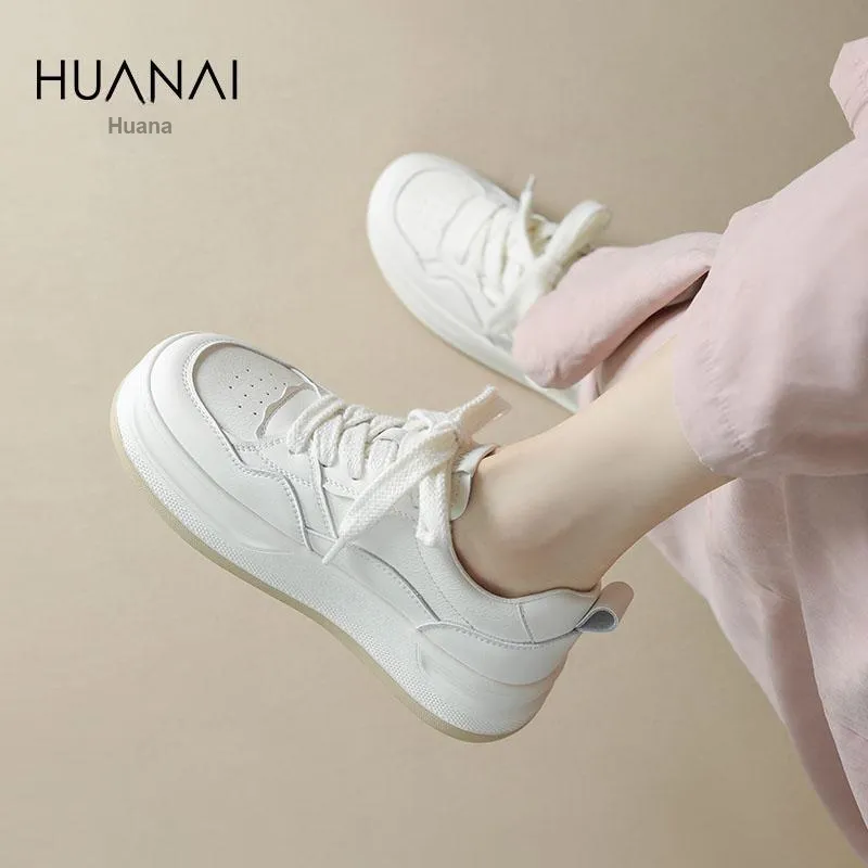 HUANAI Cushioning Lightweight Height Increasing Low-Top Casual Shoes Women's-7