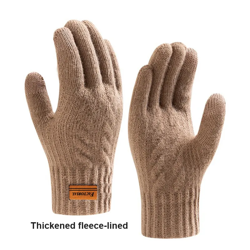 FACTORIAL Plush Knit Gloves Unisex-5