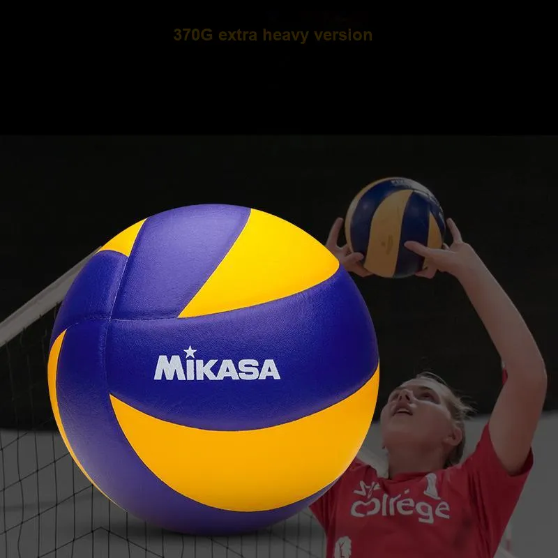 MIKASA High-Quality Synthetic Leather Size 5 Volleyball Unisex Blue Yellow-2