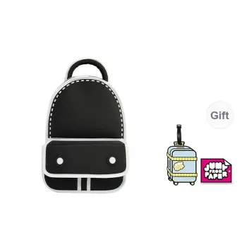 JumpFromPaper Polyester Backpacks Backpack Unisex Verdant Green/Matcha Pink/Vintage Blue/Red/Yellow Black
