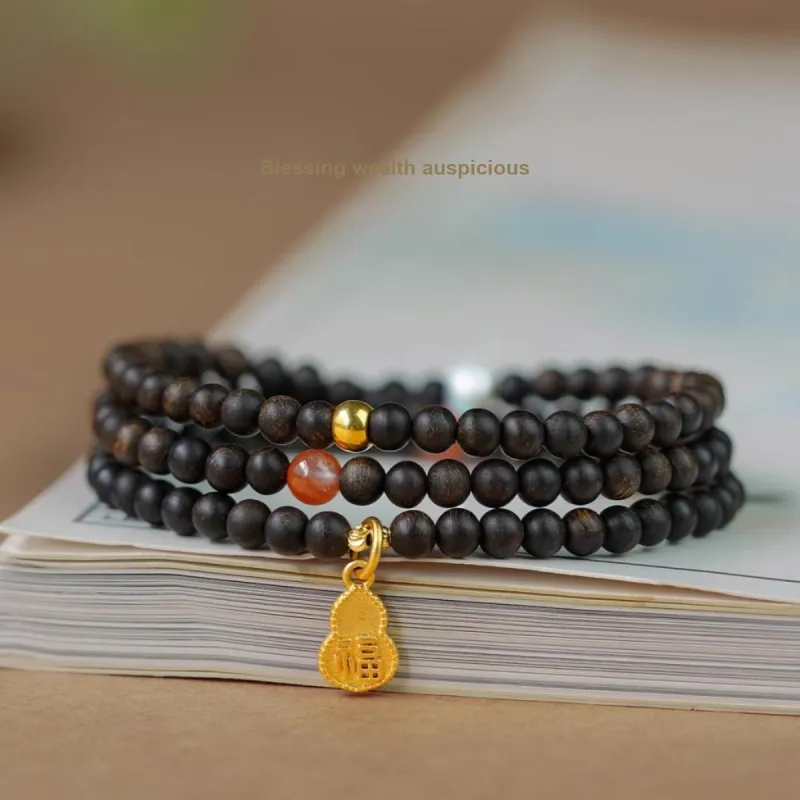 DALONG Aromatic Agarwood Bracelets Unisex-4