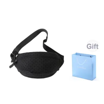 COLINS KEIRS PU Minimalist Style Sports One Shoulder Cycling Fanny Pack Sling Bag Regular Unisex Black