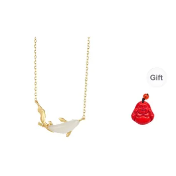 MUGONGZI Hetian Jade Necklaces Pale Greenish White Jade Women's