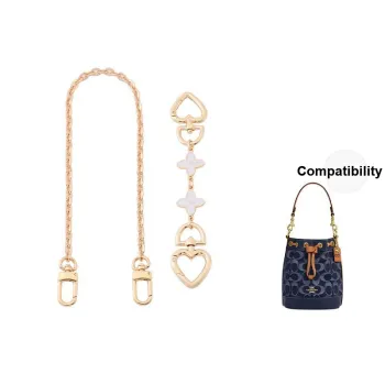 Gloya Metal Bag Accessory Women's Gold Tone/Silver